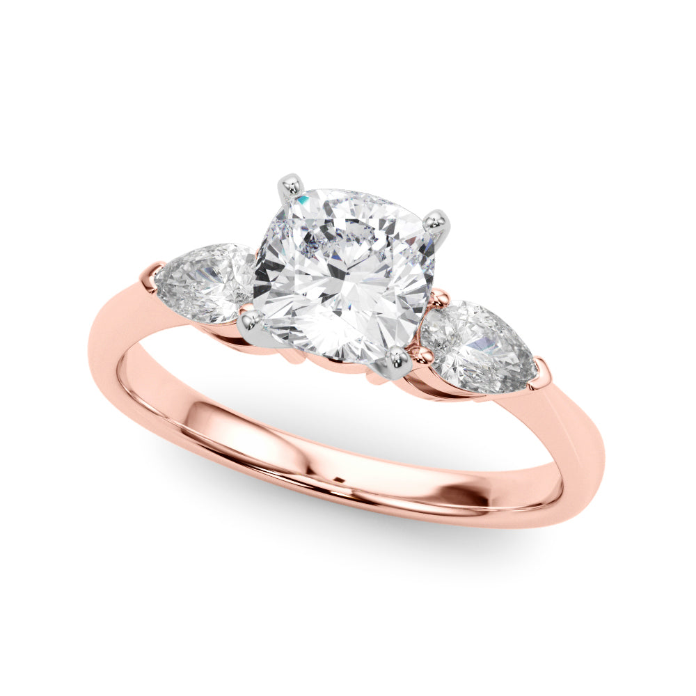 THE RICH CO - GIA LAB GROWN TRILOGY SOLITAIRE ENGAGEMENT RING