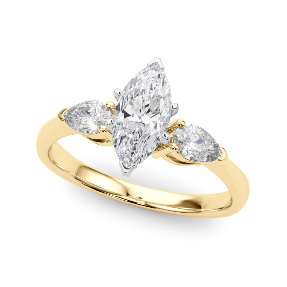 THE RICH CO - GIA LAB GROWN TRILOGY SOLITAIRE ENGAGEMENT RING