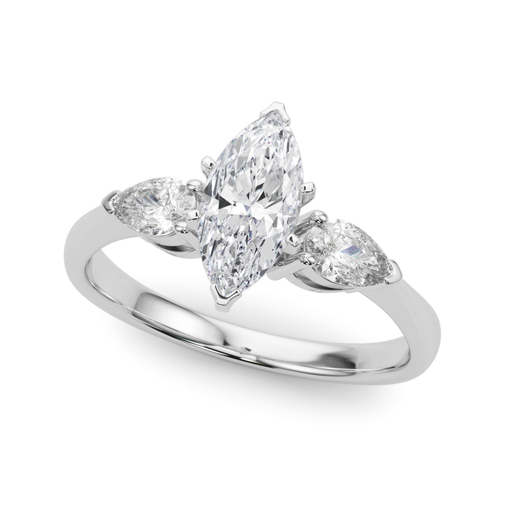 Engagement Rings 3 Stone Pear