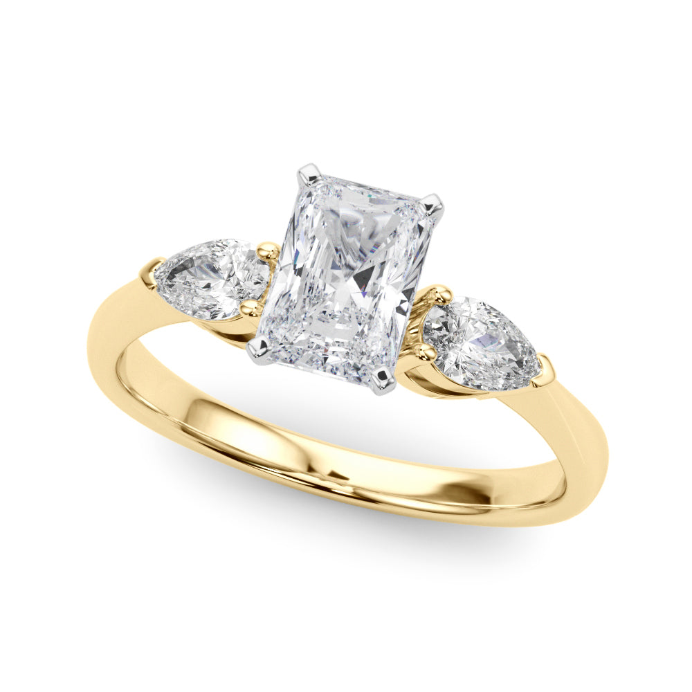 THE RICH CO - GIA LAB GROWN TRILOGY SOLITAIRE ENGAGEMENT RING