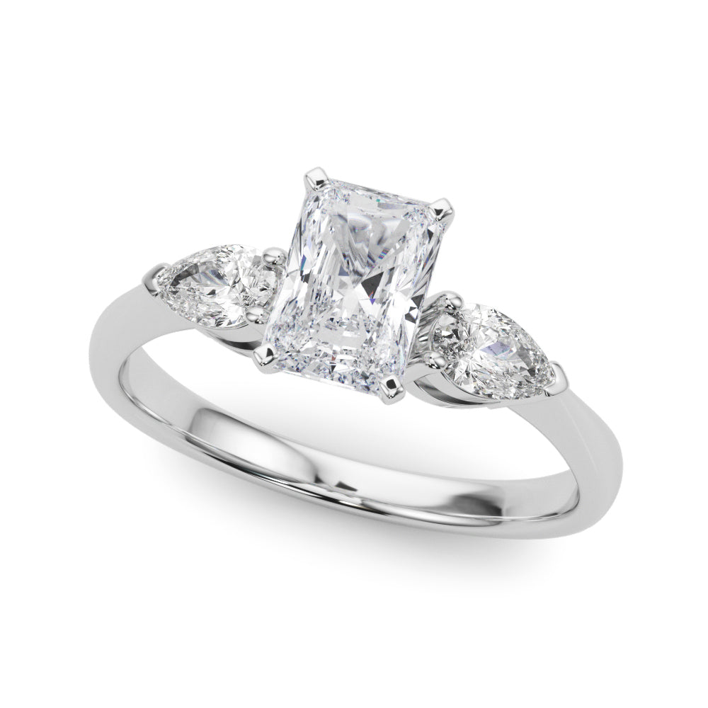 THE RICH CO - GIA LAB GROWN TRILOGY SOLITAIRE ENGAGEMENT RING