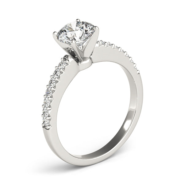 Engagement Rings Single Row Prong Set