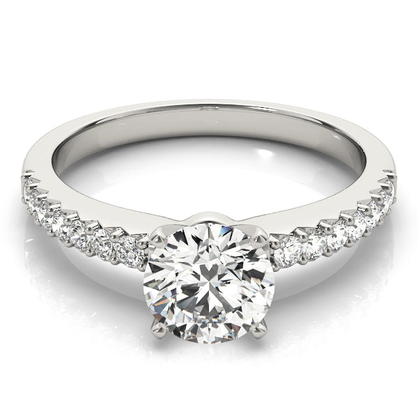 Engagement Rings Single Row Prong Set