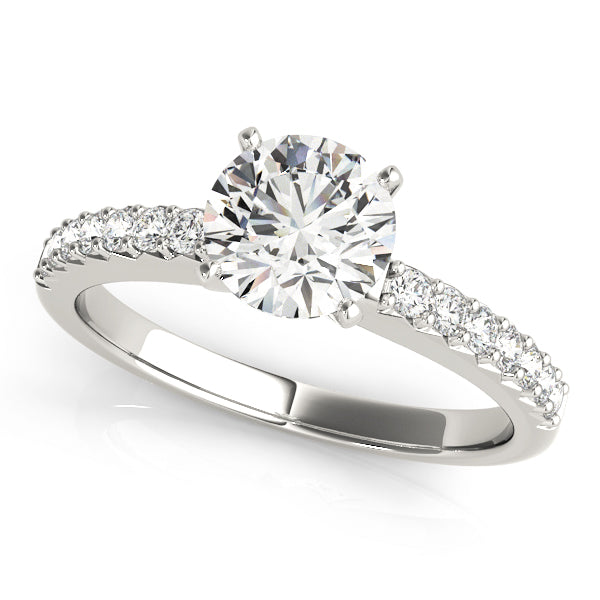 Engagement Rings Single Row Prong Set