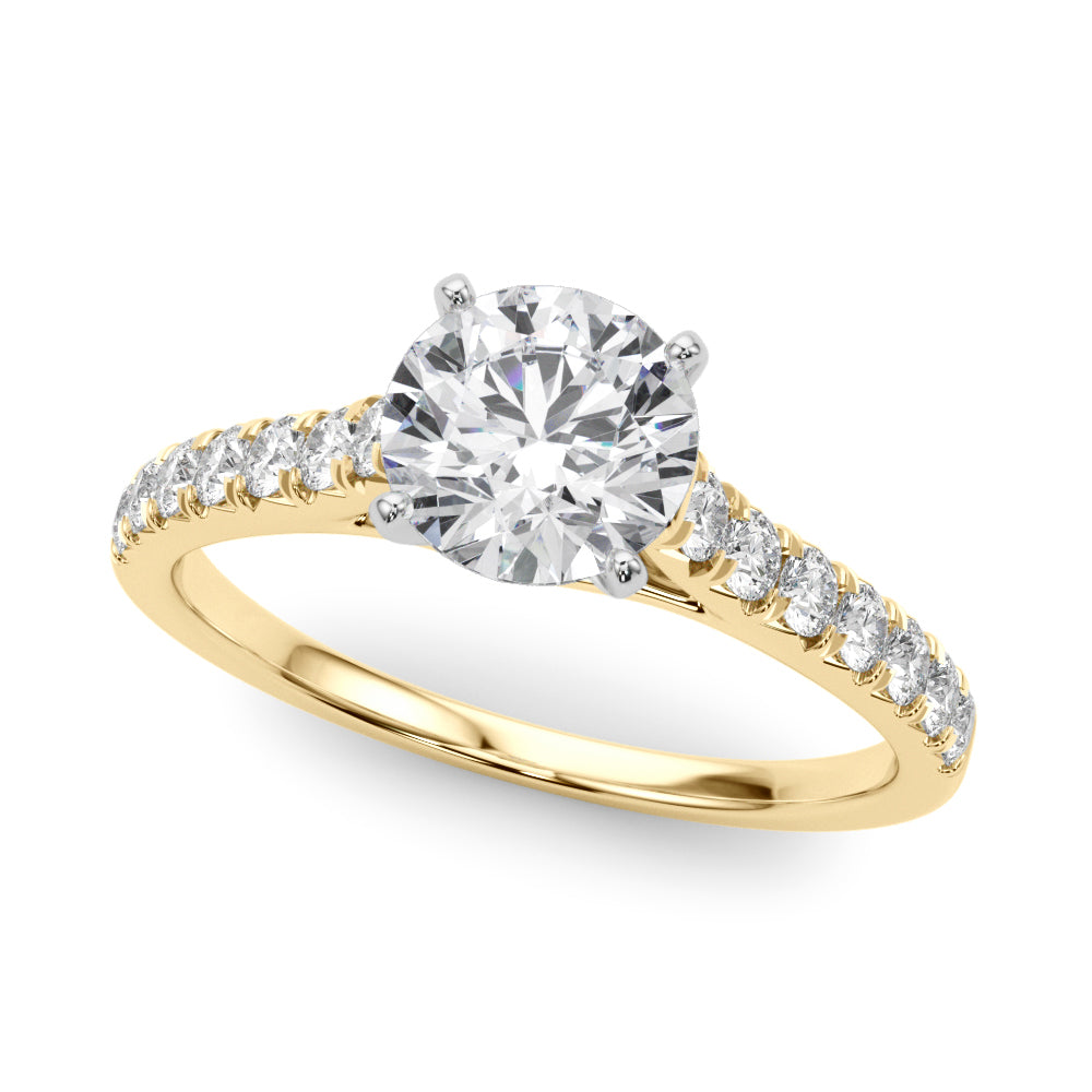 Engagement Rings Single Row Prong Set