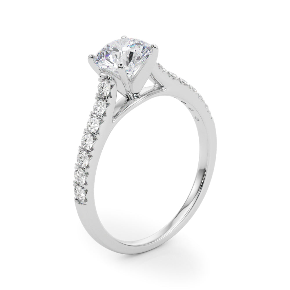 Engagement Rings Single Row Prong Set