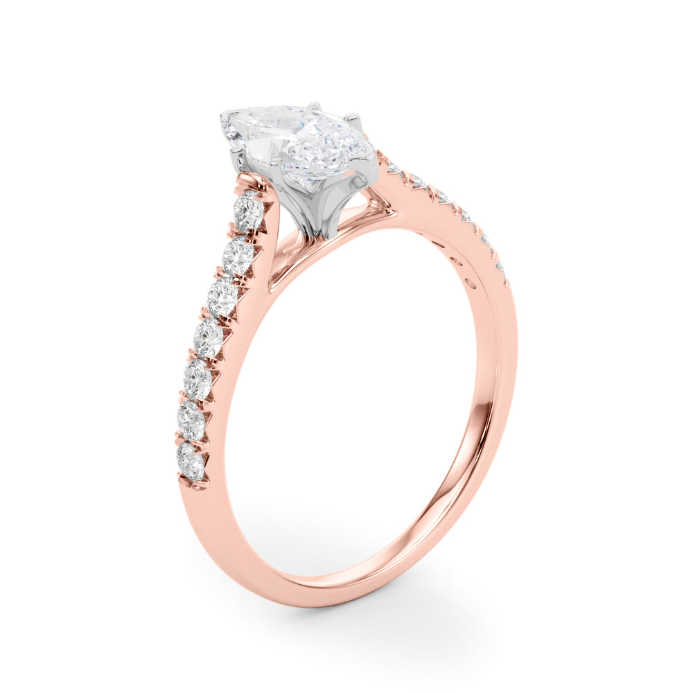 Engagement Rings Single Row Prong Set