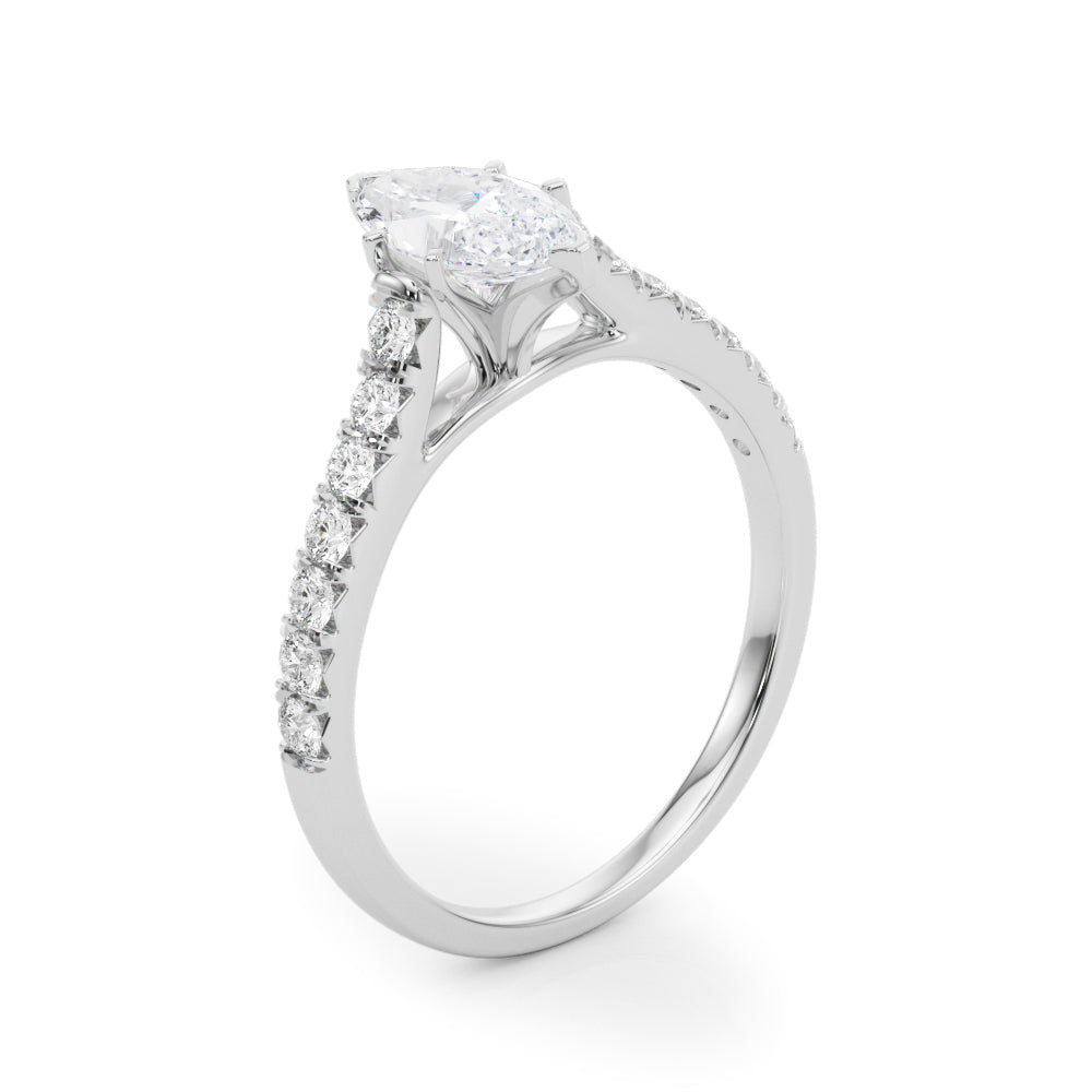 Engagement Rings Single Row Prong Set