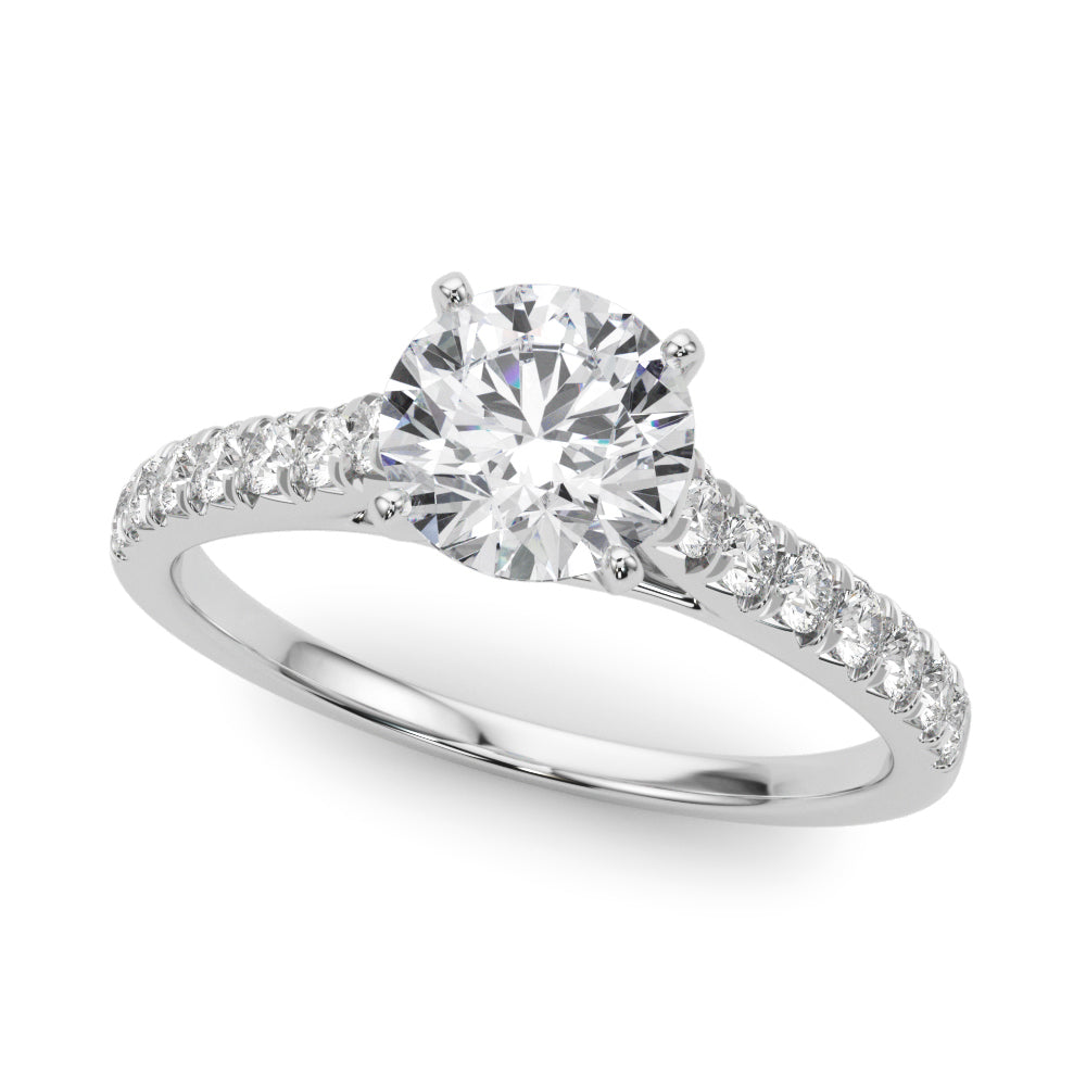 Engagement Rings Single Row Prong Set