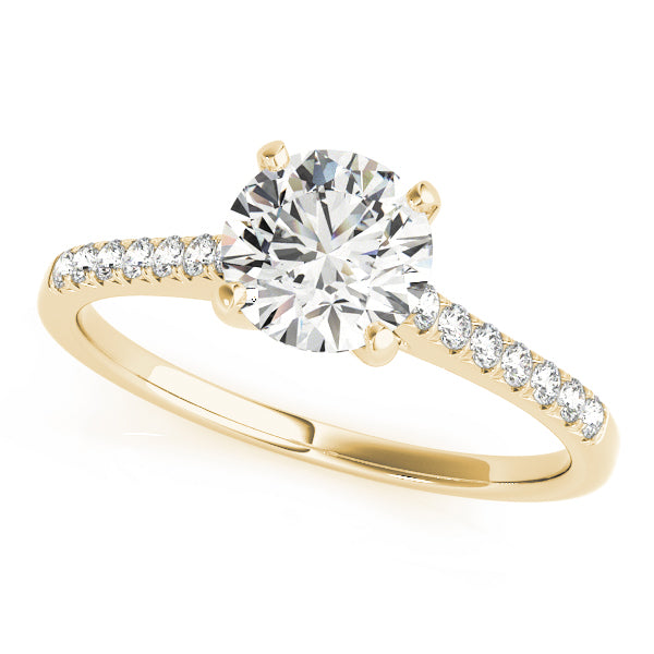 Engagement Rings Single Row Prong Set