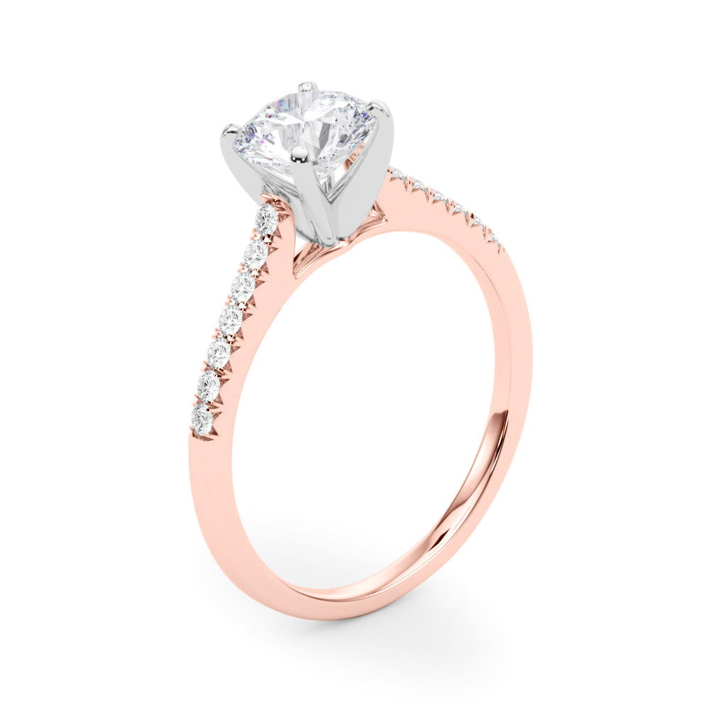Engagement Rings Single Row Prong Set