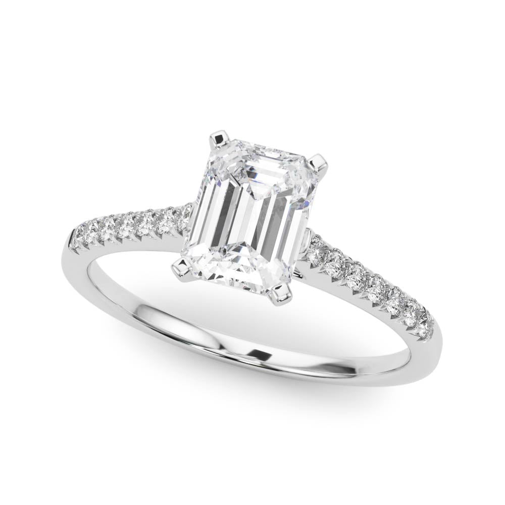 Engagement Rings Single Row Prong Set