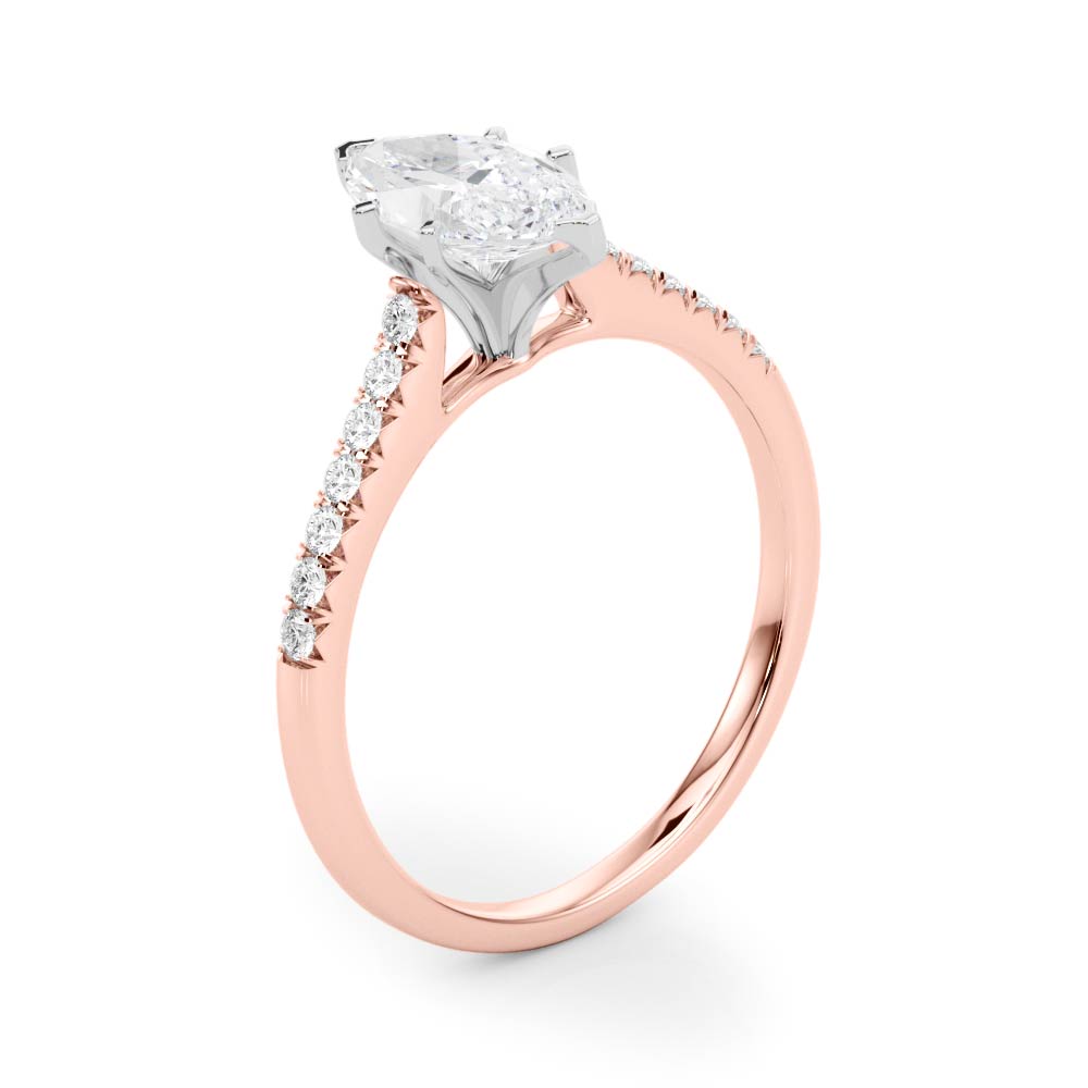 Engagement Rings Single Row Prong Set