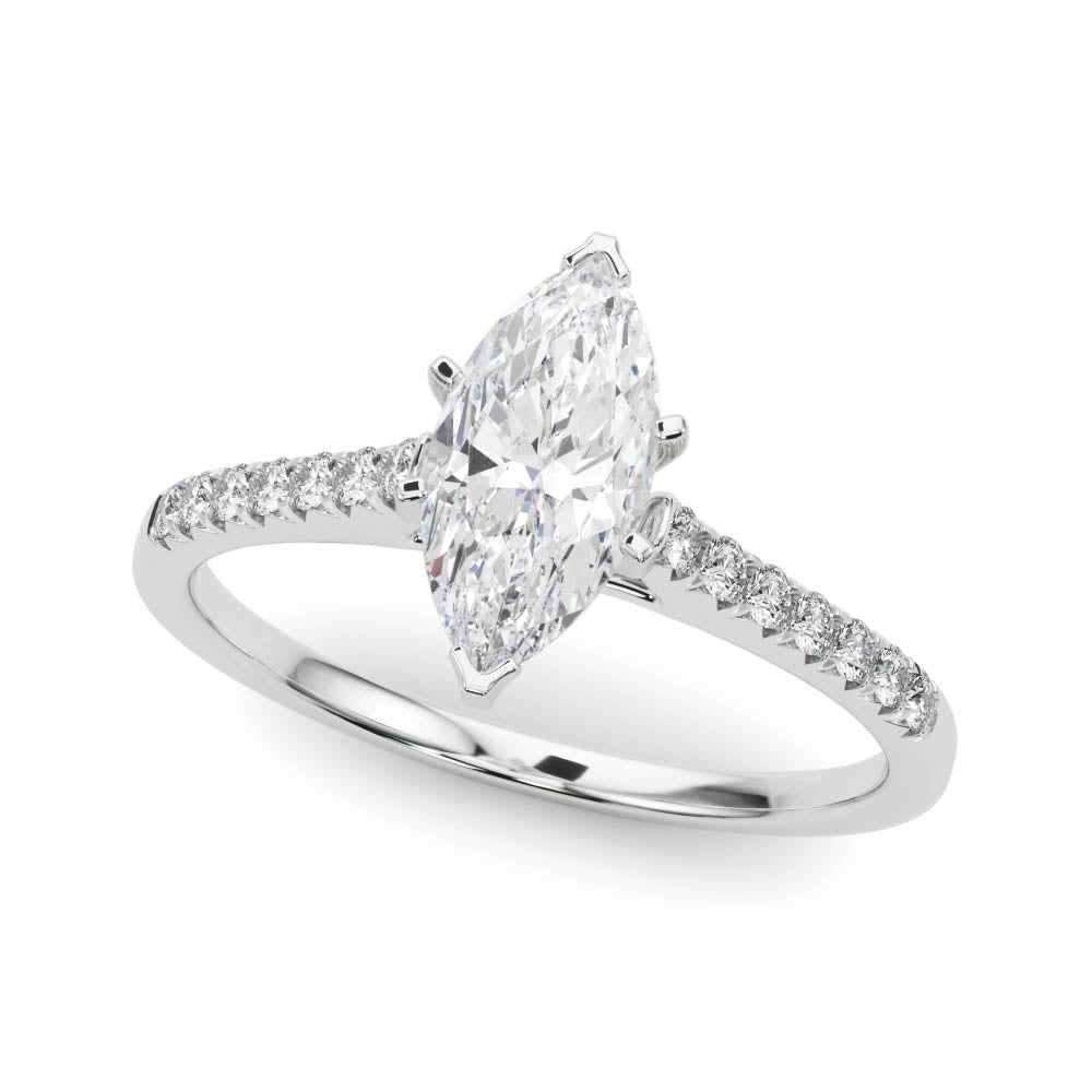 Engagement Rings Single Row Prong Set