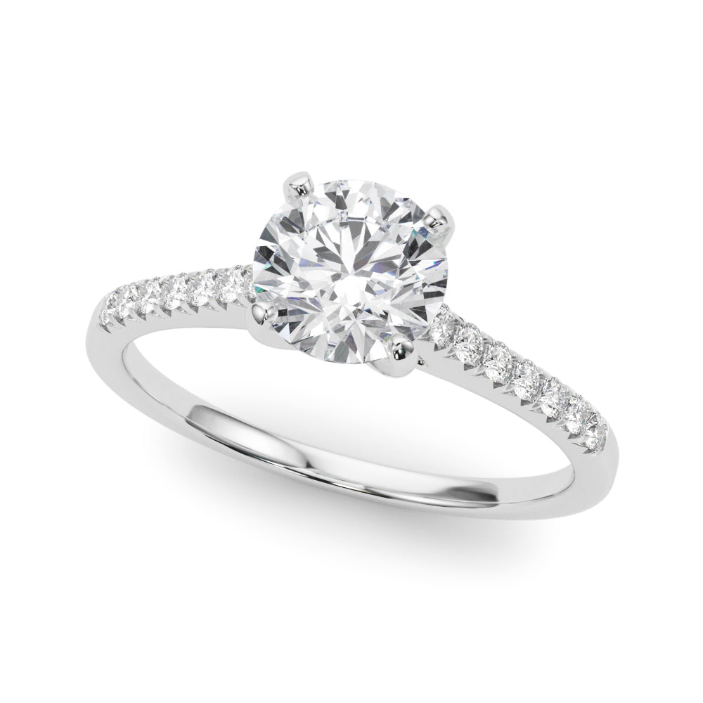 Engagement Rings Single Row Prong Set