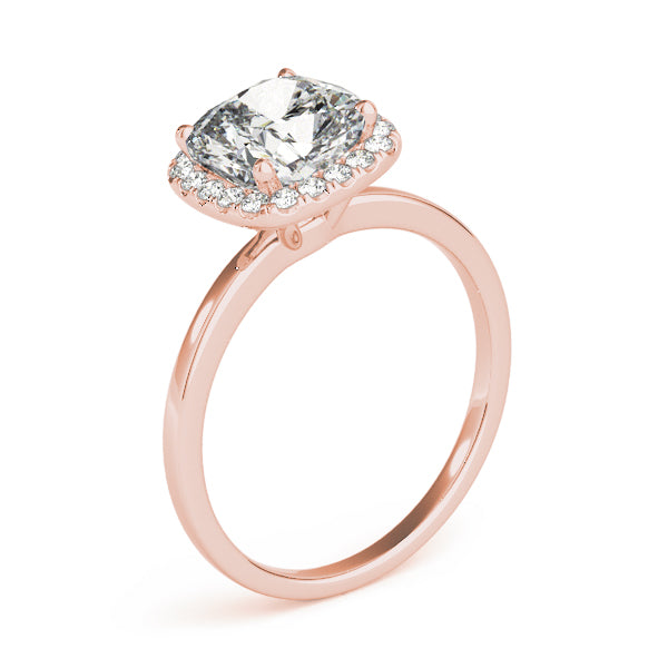 THE RICH CO - GIA LAB GROWN BRILLIANT CUT DIAMOND HALO RING