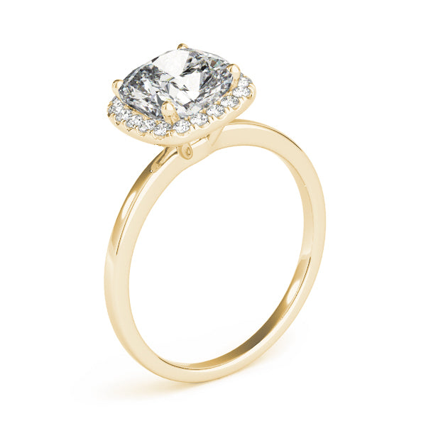 THE RICH CO - GIA LAB GROWN BRILLIANT CUT DIAMOND HALO RING