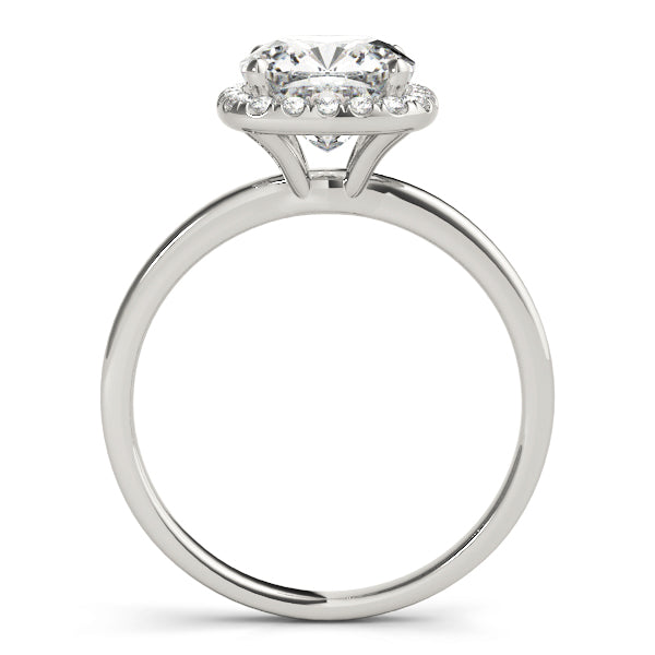 THE RICH CO - GIA LAB GROWN BRILLIANT CUT DIAMOND HALO RING