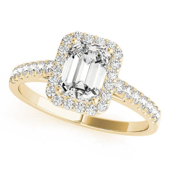 Engagement Rings Halo Emerald