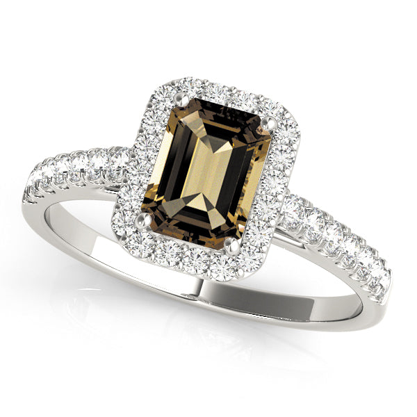 Engagement Rings Halo Emerald