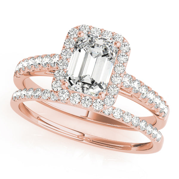 Engagement Rings Halo Emerald