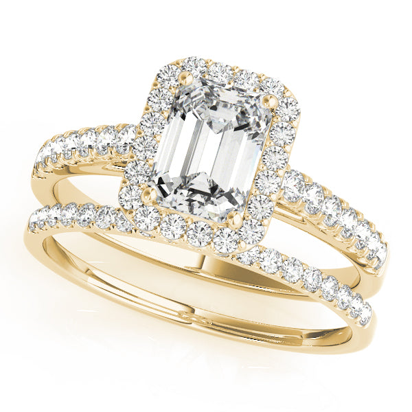 Engagement Rings Halo Emerald