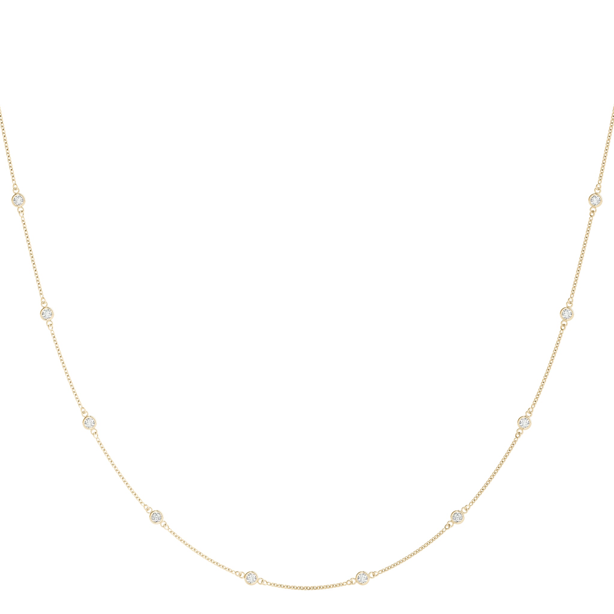 THE RICH CO - NATURAL DIAMOND STATION NECKLACE