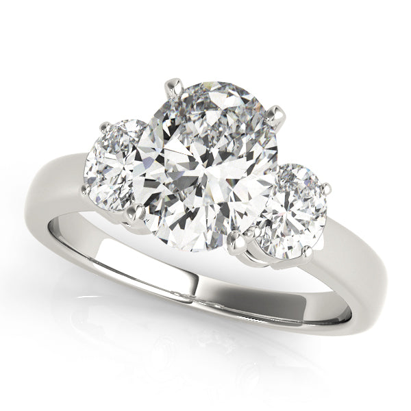 Engagement Rings 3 Stone Oval