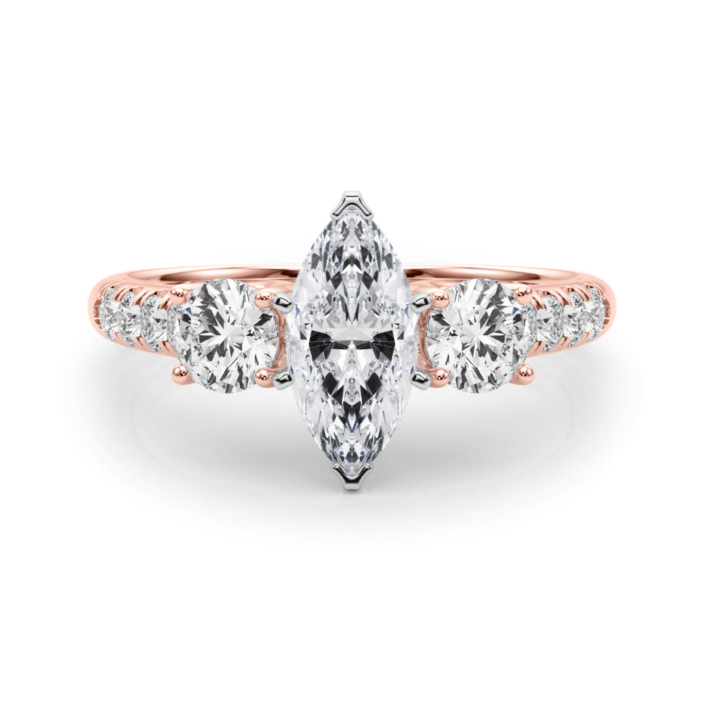 Engagement Rings 3 Stone Round