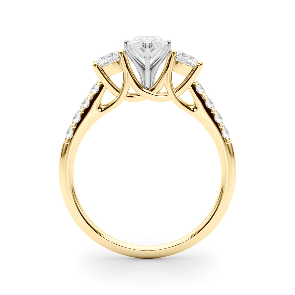 Engagement Rings 3 Stone Round