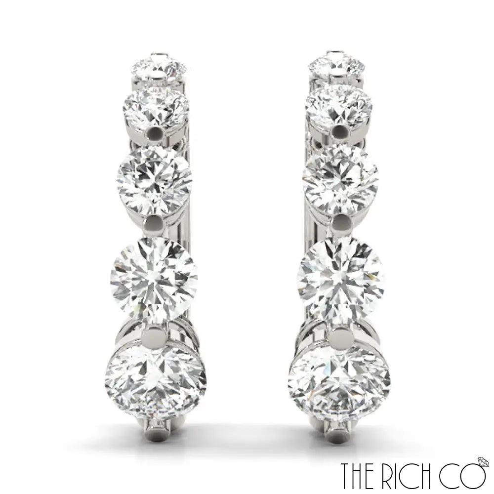 The Rich Co - 5 Stone Diamond Hope Earrings Earrings