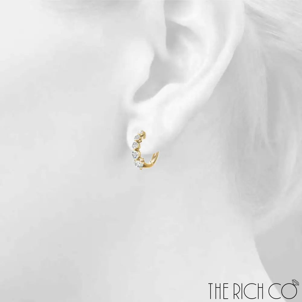 The Rich Co - 5 Stone Diamond Hope Earrings Earrings