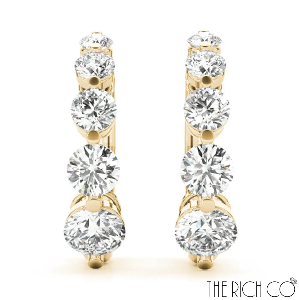 The Rich Co - 5 Stone Diamond Hope Earrings Earrings