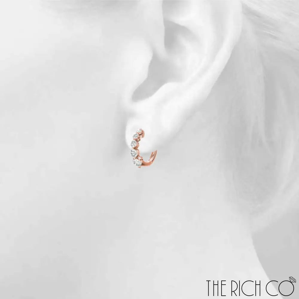 The Rich Co - 5 Stone Diamond Hope Earrings Earrings