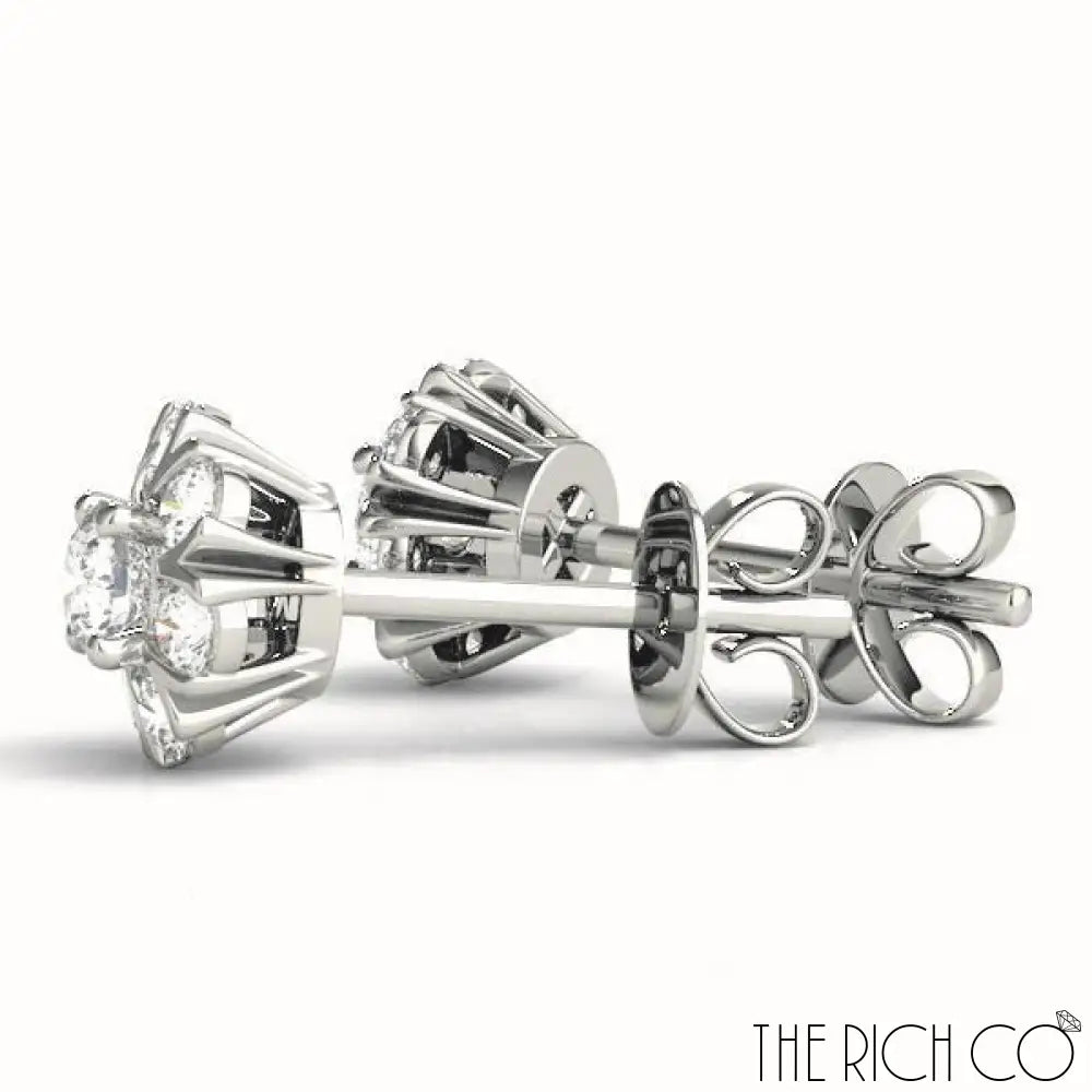 The Rich Co - Cluster Split Prongs Earrings