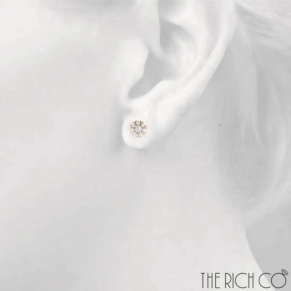 The Rich Co - Cluster Split Prongs Earrings