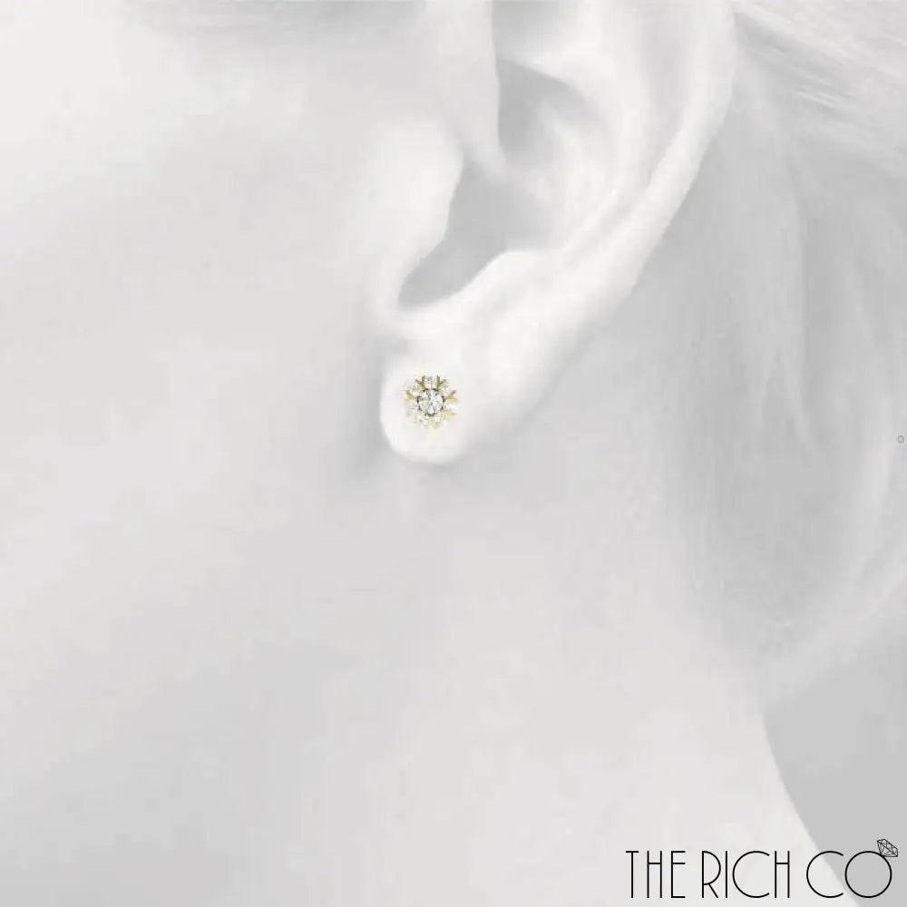 The Rich Co - Cluster Split Prongs Earrings