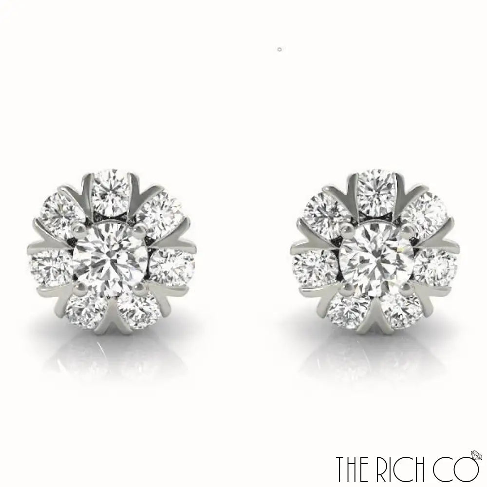 The Rich Co - Cluster Split Prongs Earrings