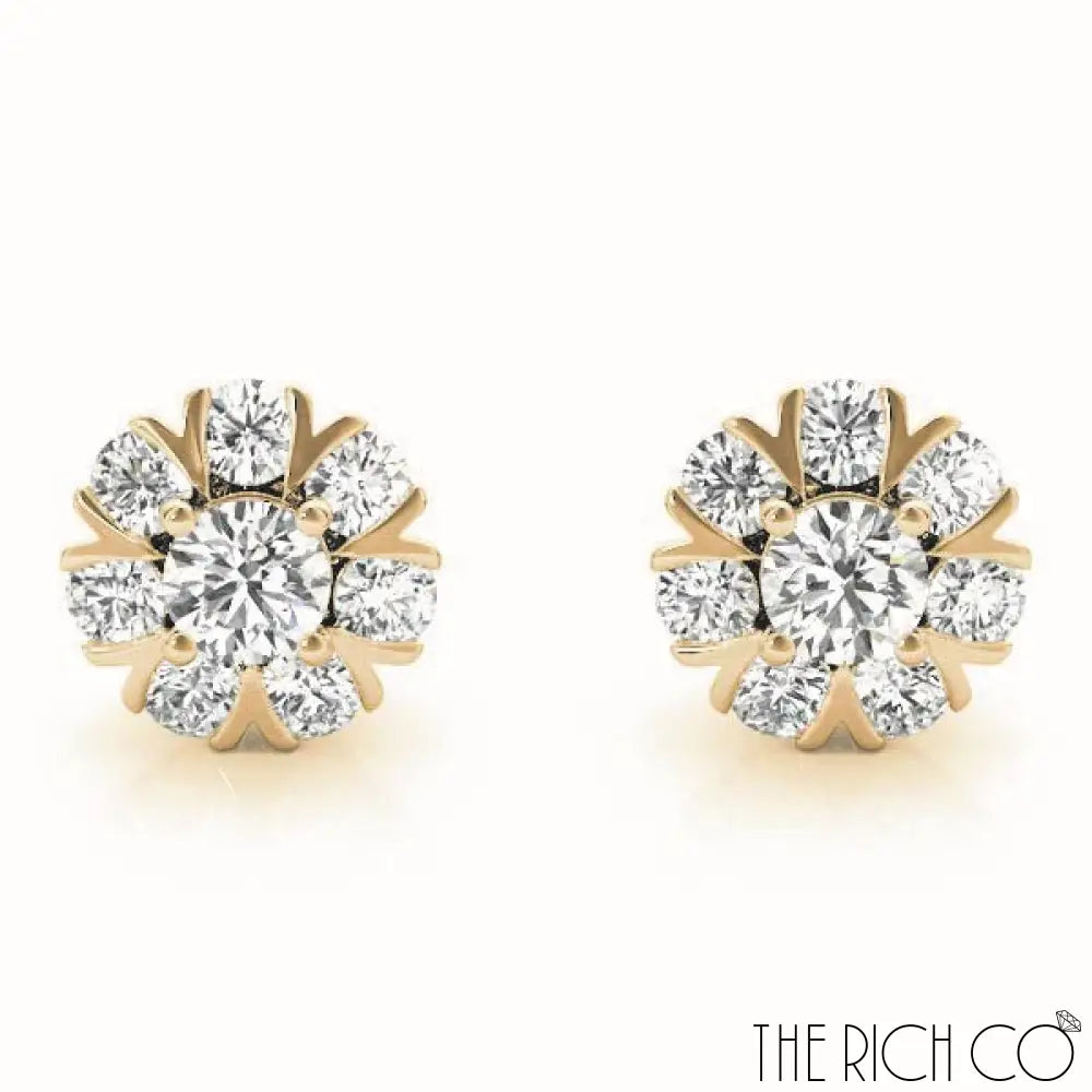 The Rich Co - Cluster Split Prongs Earrings