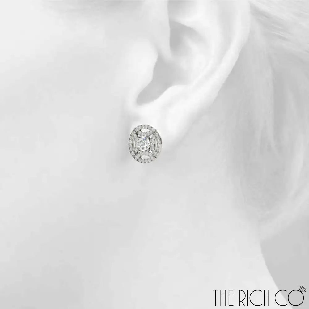 The Rich Co - Gold Multi Halo Earrings Earrings